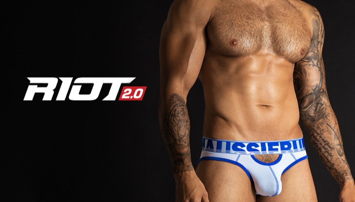 Prodyšné slipy z mikrovlákna AussieBum RIOT 2.0 Brief White6 - kópia_729px